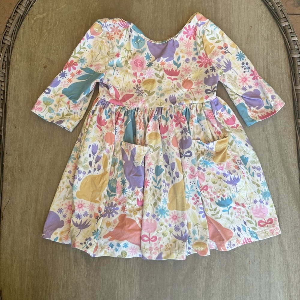 Charming Multicolor Floral Kids Dress
